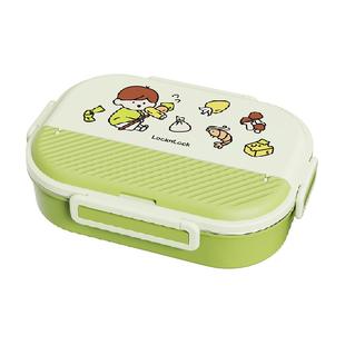 乐扣乐扣不锈钢饭盒小学生专用带饭餐盒分格饭盒食堂打饭便当盒