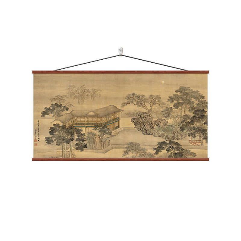 宋代美学茶室桌面背景装饰画