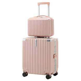 行李箱18寸小型登机箱女2024新款子母拉杆箱包学生密码旅行箱小号