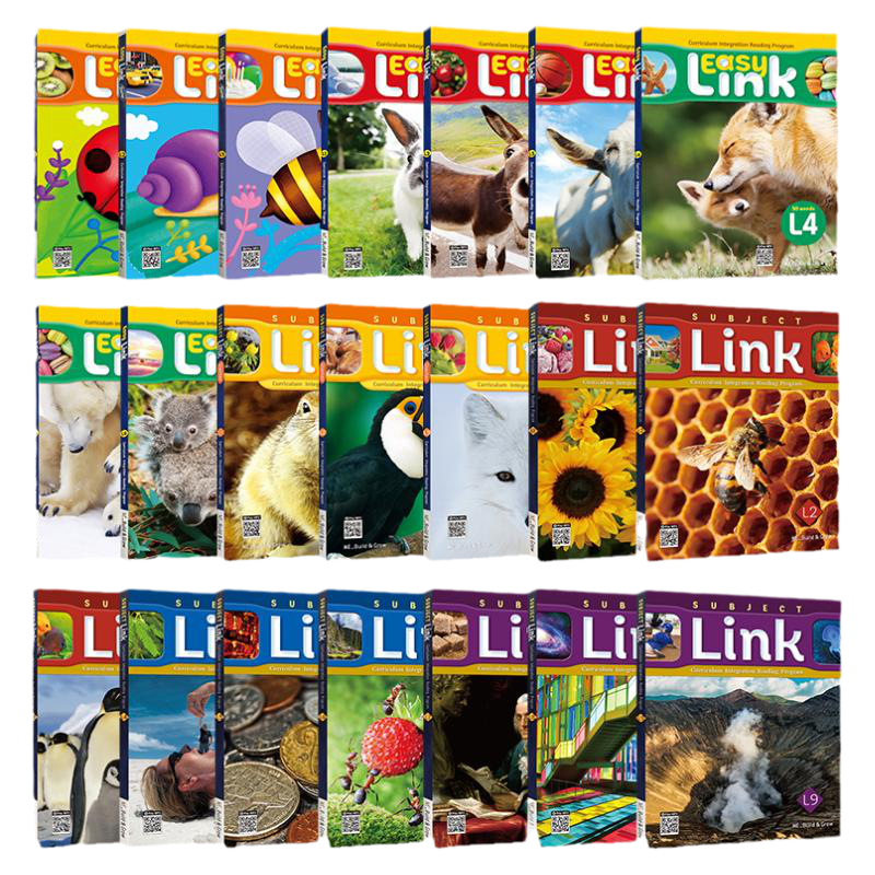 【进口直营】原版进口easy subject link 7-8岁幼儿基础训练英语蓝思阅读理解启蒙培训教材分级课程早教跨学