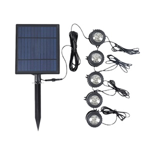 太阳能鱼池水底灯户外防水射灯别墅假山专用景观灯水下led氛围灯