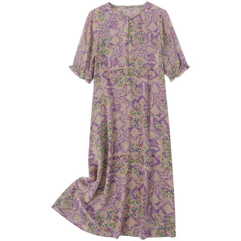法缇拉民族风H版型100%桑蚕丝