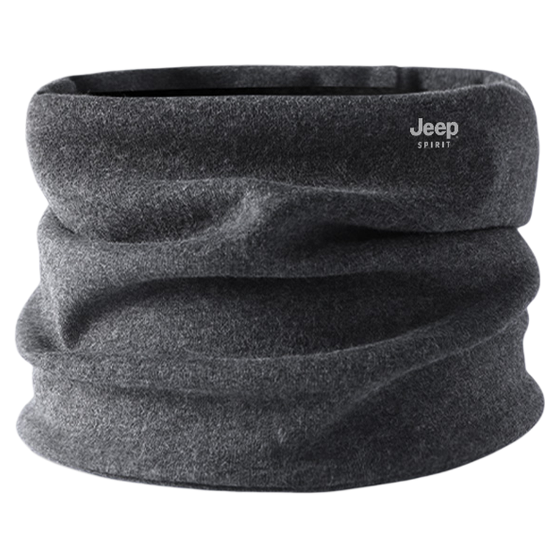 jeep吉普面罩加绒保暖护颈羊毛混纺男冬季防风脖套秋冬天围脖骑车