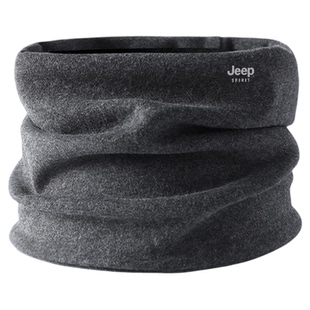 jeep吉普面罩加绒保暖护颈羊毛混纺男冬季防风脖套秋冬天围脖骑车