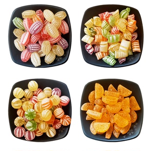 鑫喜乐老式大糖球水果糖光腚糖光8090后怀旧多形状硬糖喜糖年货