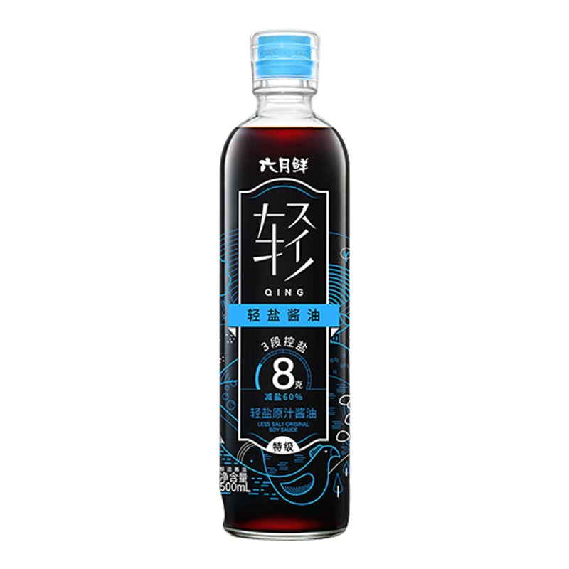 六月鲜轻盐酱油500mL/瓶