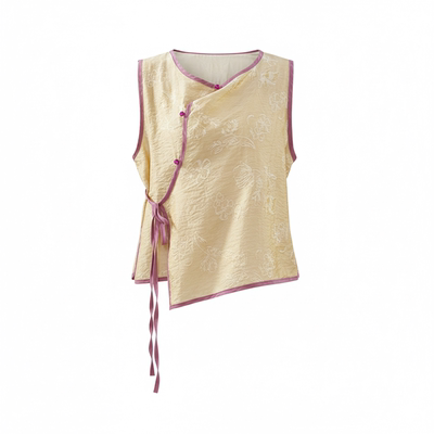 无袖中国风成人舞蹈外搭马甲