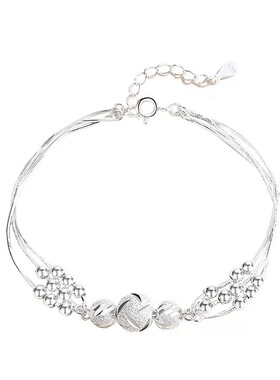 三生三世转运珠多层纯银手链s999