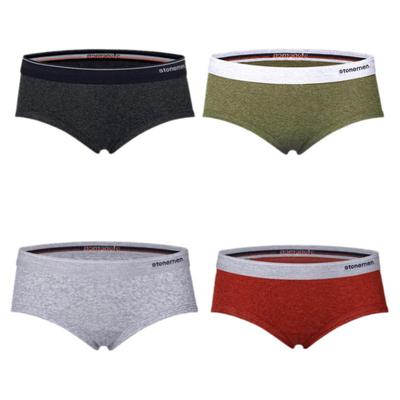 stonemen三角内裤女中腰纯棉透气