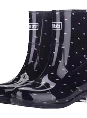回力雨鞋女款523短筒雨靴