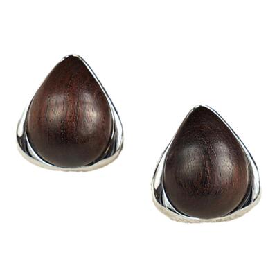 KHEMIATrilateral黑檀木耳环