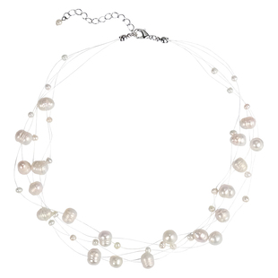 「沧海遗珠」错落感复古气质满天星天然淡水珍珠项链百搭锁骨链女