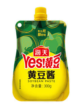 海天黄豆酱小包装300g挤挤袋下饭拌面原味豆瓣酱家用烹饪调料辣酱