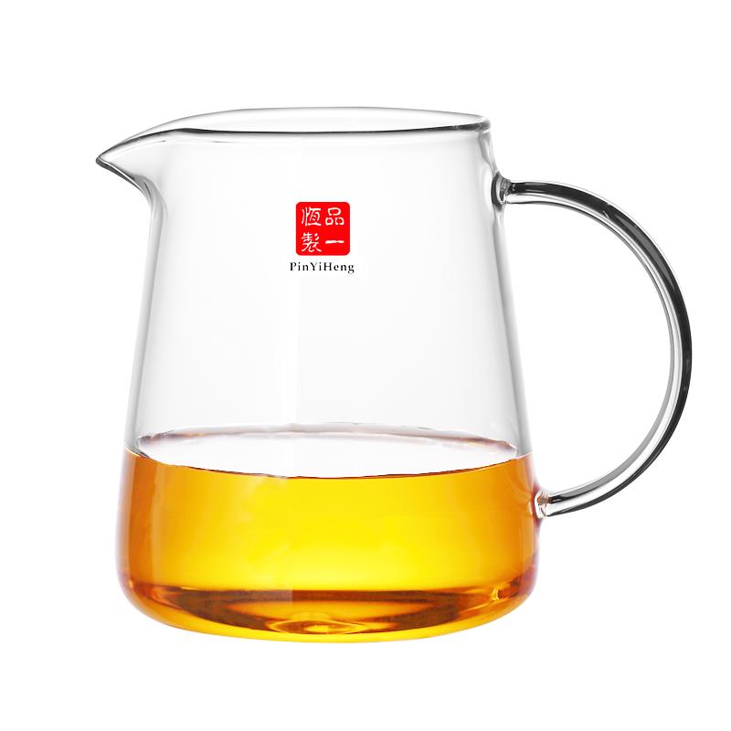 品一恒公道杯加厚耐高温玻璃分茶器茶滤一体功夫茶具高档分茶杯