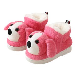 冬季儿童棉拖鞋男孩男童女童女宝宝防滑保暖1一2-3岁棉鞋毛毛鞋子