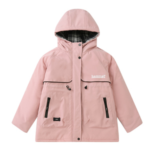 女童棉衣冬季加厚派克服外套2025新款洋气女孩中长款加绒保暖棉服