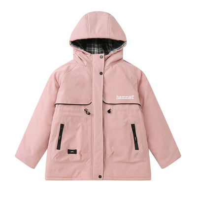 女童棉衣冬季加厚派克服外套2025新款洋气女孩中长款加绒保暖棉服