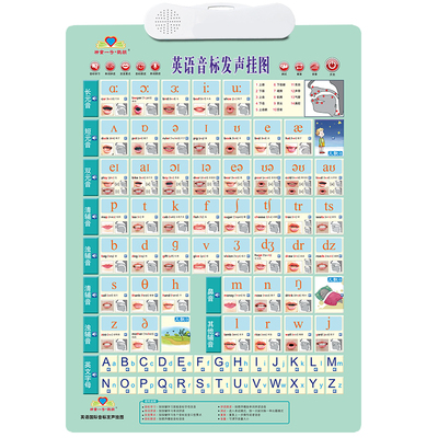 48个英语国际音标挂图有声学生