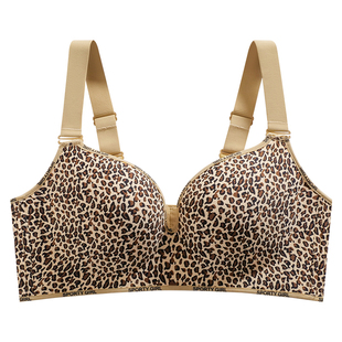 大码胖MM95D无钢圈内衣圆杯女大胸显小聚拢胸罩透气薄全罩杯文胸