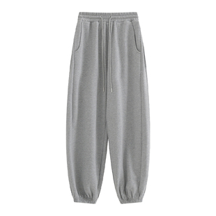 MOERSHOP Relaxation time 380克加密绒束脚运动裤女冬季休闲卫裤