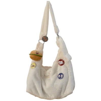 可爱毛茸茸软妹少女大容量毛绒包