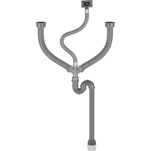 厨房洗菜盆水槽不锈钢提篮下水器排水管洗碗池单双槽下水管配件