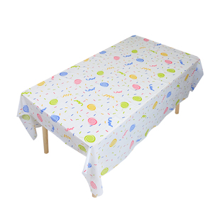 新年元旦幼儿园桌布一次性餐桌布加厚小学班级教室儿童联谊会布置