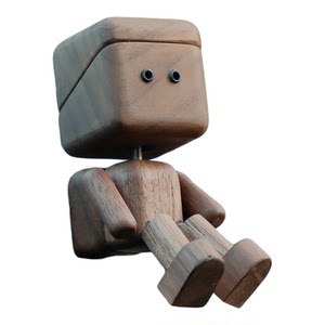 雨木家居摇腿小木仔wobblylegwoody创意车载香薰摆件可爱抖腿小人送礼饰品
