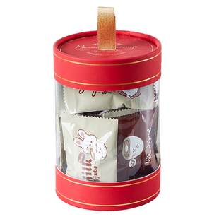 2026新年抱抱桶太妃糖咖啡糖牛轧糖罐玛德琳磅蛋糕盒雪花酥饼干盒