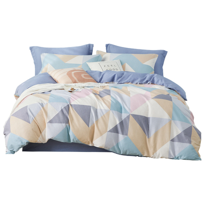 博洋家纺秋冬被套单件纯棉全棉被罩几何图案春秋被单宿舍单人