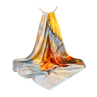 妈妈生日礼物实用桑蚕丝丝巾礼盒