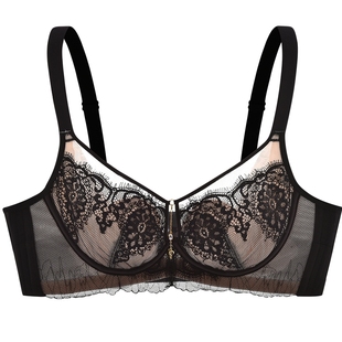 商场同款MYBODY内衣女大胸显小文胸薄款性感蕾丝收副乳防下垂胸罩
