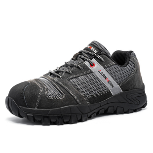 四季工地劳保鞋男钢包头防砸防刺穿轻便防臭绝缘鞋静电软底电工鞋