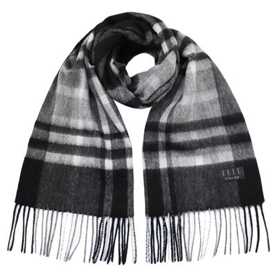 ELLE100%绵羊毛围巾保暖加厚