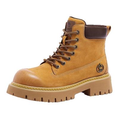 Camel骆驼山越马丁靴25秋新款户外登山鞋英伦大黄靴女厚底工装靴