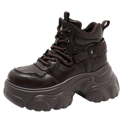 LeeCooper【孟子义同款系列】厚底老爹鞋女款2025新款冬7cm休闲鞋