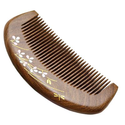 随身檀木12厘米天然木梳子