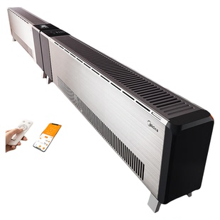 美的踢脚线取暖器石墨烯家用2026新款全屋大面积折叠电暖器电暖气