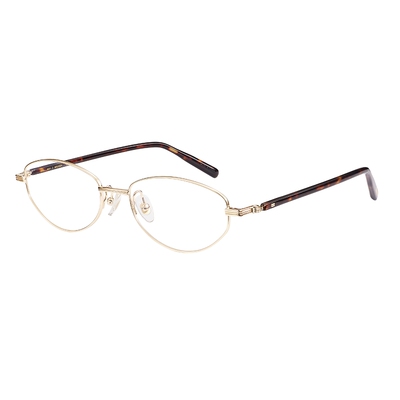 【26新品】木九十眼镜书呆子椭圆时尚玳瑁文艺金属镜框MJ11FN1028