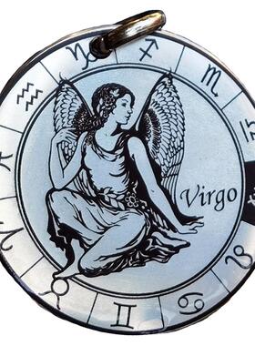 十二星座钛合金吊坠项链挂件定制