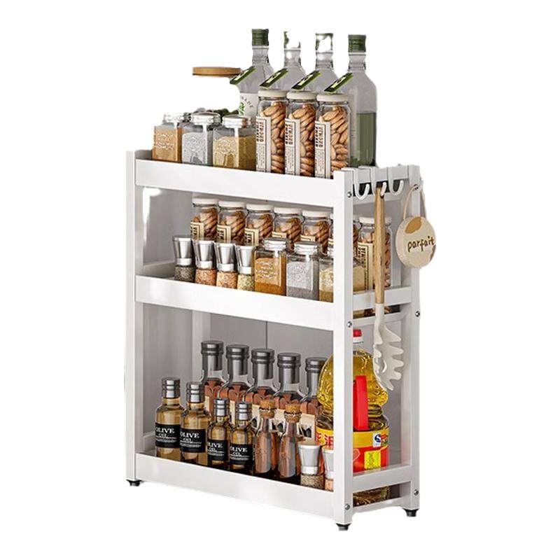 调料置物架窄款厨房调料架子台面小型油盐酱醋调味料品收纳架灶台