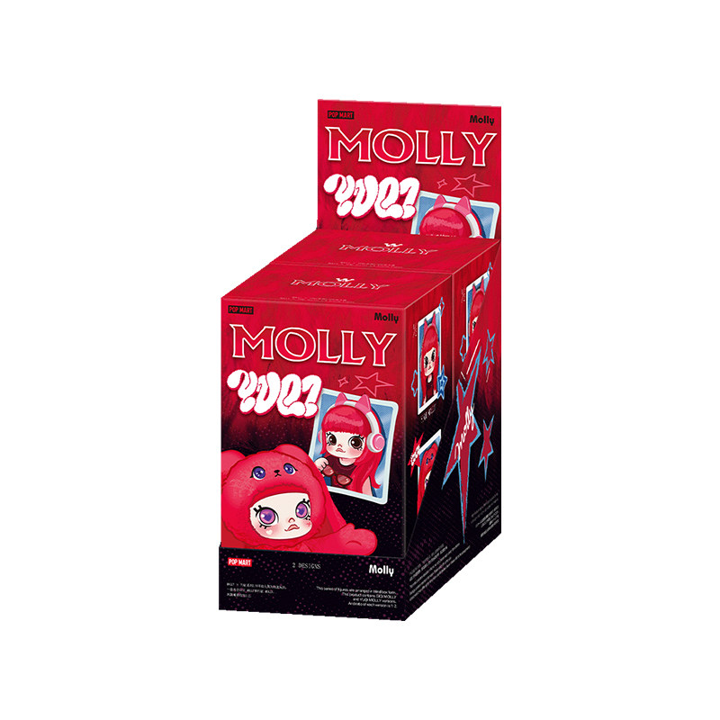 POPMART泡泡玛特MOLLY×YUQI宋雨琦联名1/8可动人偶毛绒挂件盲盒