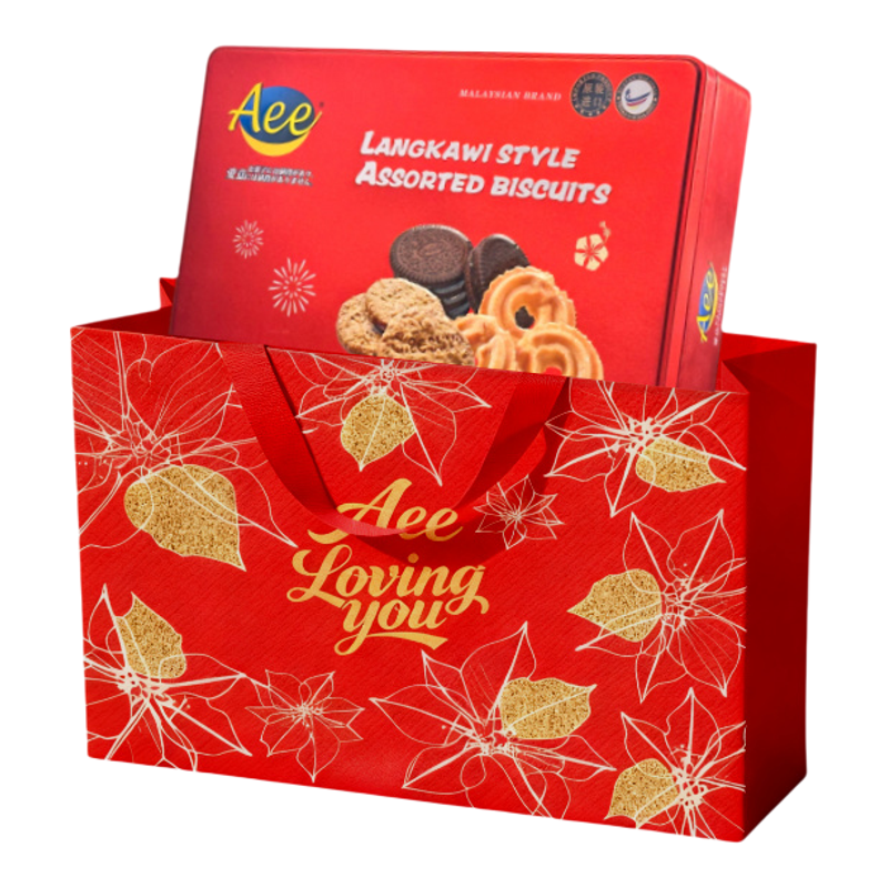 Aee进口酥脆什锦饼干礼盒送礼