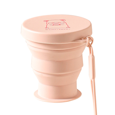 川岛屋&LuLu猪联名便携折叠水杯