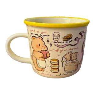 黄油小熊butterbear奶油色新款陶瓷大容量水杯马克杯早餐牛奶杯