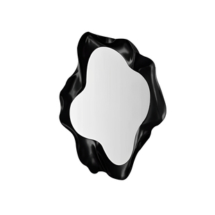 不规则造型化妆镜子设计师艺术客厅装饰镜美式轻奢创意智能浴室镜