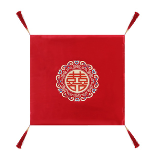 结婚用品一对跪垫新娘敬茶加厚磕头改口垫子婚礼红色婚庆坐福垫