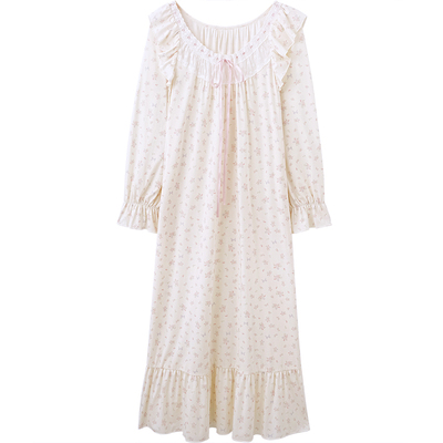 思莉太太甜美碎花公主莫代尔睡裙