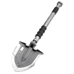 户外兵工铲中国锰钢加厚工兵铲多功能军工铲越野车载折叠钓鱼铁锹