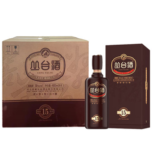 丛台 窖龄原浆15浓香型38度480ml*4瓶整箱装纯粮食白酒 节日送礼
